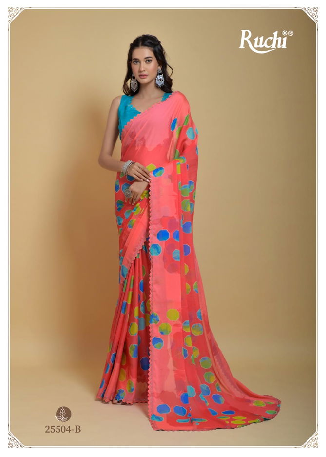  Raagsutra By Ruchi Silk Georgette Printed Sarees Catalog